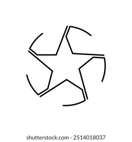 Vector de diseño de logotipo de estrella EPS Ilustración