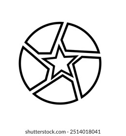 Vector de diseño de logotipo de estrella EPS Ilustración