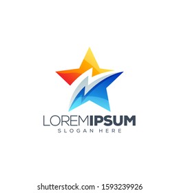 star logo design vector illustration