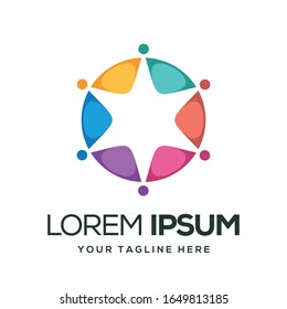 Ilustración vectorial del diseño del logotipo Star