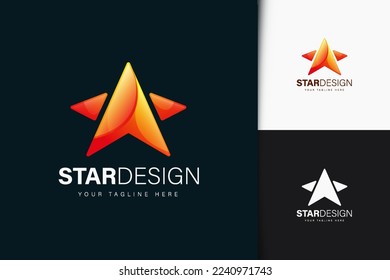 Star logo design vector illustration