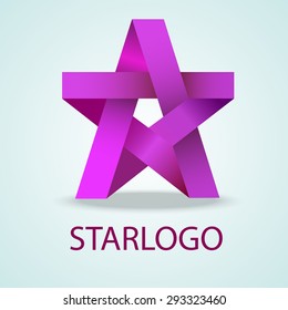 Star logo design. Vector illustration of star sign or star symbol. 