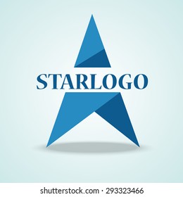 Star logo design. Vector illustration of star sign or star symbol. 
