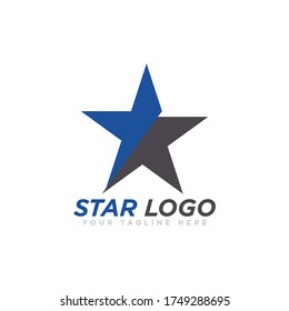 Plantilla de vectores de diseño con logotipo estrella