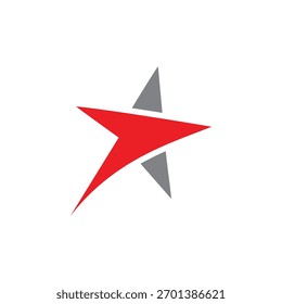 Plantilla del Vector del diseño del logotipo de la estrella, diseño del icono de la estrella, diseño de la estrella, logotipo de la luna, 