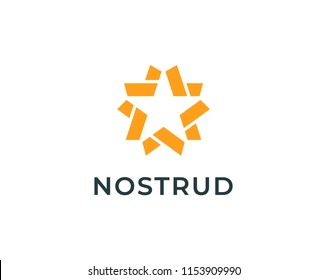 Star logo design vector. Universal star logo.