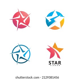 Star logo designs template, Fast star logo Vector illustration design
