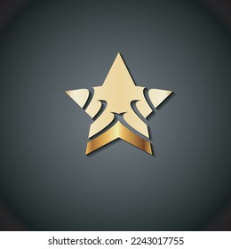 Vorlage für Sterne-Logo-Designs, Fast-Star-Logo, Vektorgrafik-Design
