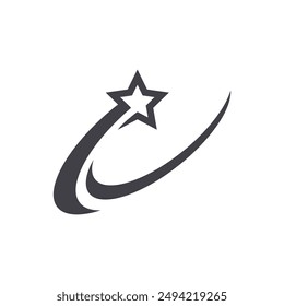 Plantilla de los diseños del logotipo de la estrella, Vector rápido del logotipo de la estrella