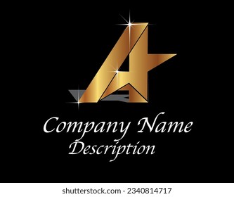 
A Star Logo , Elegance , Stylish, Premium, Cute, Best Choice,  Company 
