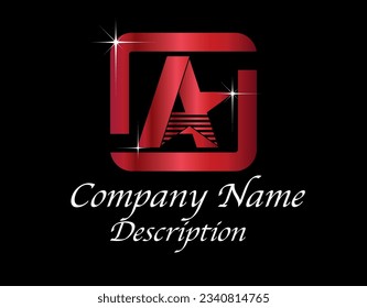 
A Star Logo , Elegance , Stylish, Premium, Cute, Best Choice,  Company 
