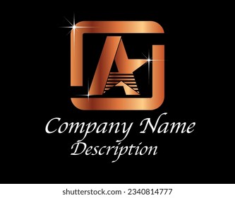 
A Star Logo , Elegance , Stylish, Premium, Cute, Best Choice,  Company 
