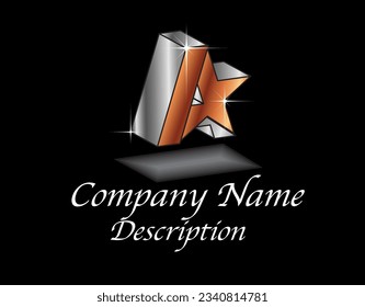 
A Star Logo , Elegance , Stylish, Premium, Cute, Best Choice,  Company 
