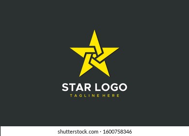 Star Logo. Flat Vector Logo Design Template Element