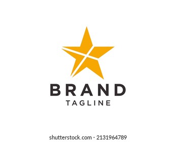 Star Logo. Flat Vector Logo Design Template Element
