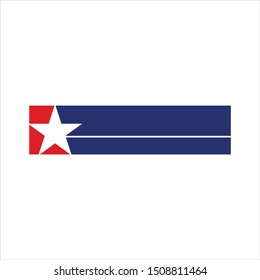 Star Logo. Frame Template Symbol. Rectangle Icon Vector Eps 10.