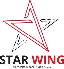 Star logo free vector illustration