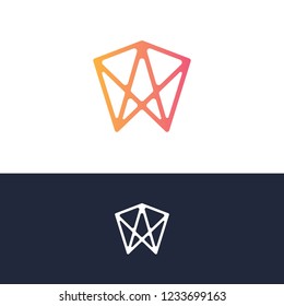 Star logo geometric illustration vector Design template. Suitable for Creative Industry, Multimedia, entertainment, Educations, Shop, and any related b
