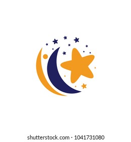 Star Logo With Human Icon Logo Design Template.