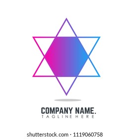 Star Logo icon for business vector art illustration