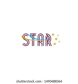 star logo icon for creative industry and sport