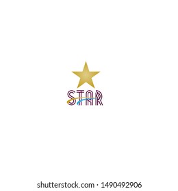 star logo icon for creative industry and sport