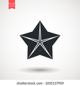 Star logo icon design template element. Creative Abstract star sign Branding Identity Corporate vector unusual logo design template. Isolated on a white background