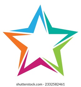 Star logo icon design template 2