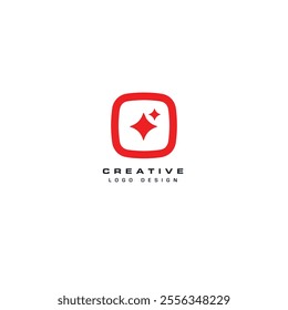 Star logo icon flat vector design
