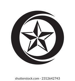 Star logo icon ,illustration design template vector.