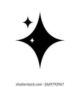 Ilustración de icono de logotipo de estrella plana