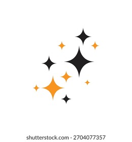 Ilustración de icono de logotipo de estrella plana