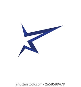 Ícone de logotipo de estrela ilustração vetor design plano