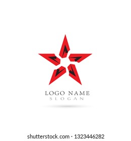 Star Logo. Icon and Symbol Vector Template.