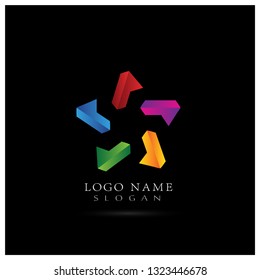 Star Logo. Icon and Symbol Vector Template.