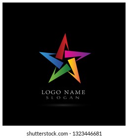 Star Logo. Icon and Symbol Vector Template.