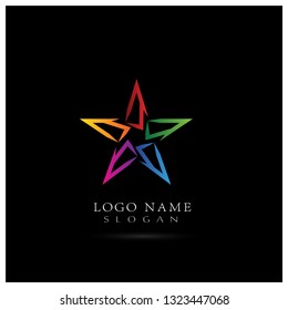 Star Logo. Icon and Symbol Vector Template.