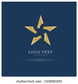 Star Logo. Icon & Symbol Vector Template.