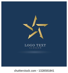 Star Logo. Icon & Symbol Vector Template.