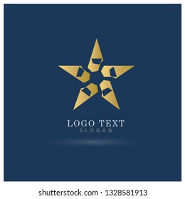 Star Logo. Icon & Symbol Vector Template.
