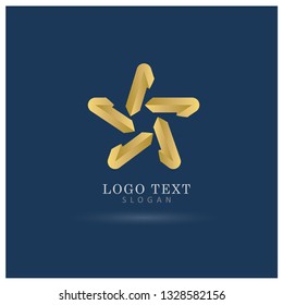 Star Logo. Icon & Symbol Vector Template.