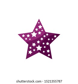 Star logo icon template. Star logo design on white background.