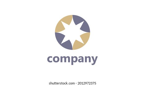 Star logo icon and logo template.  Star logo template vector icon illustration design