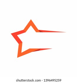 Star logo icon. Vector Illustration