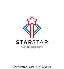 star logo and icon vector illustration design template