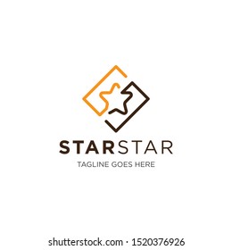 star logo and icon vector illustration design template