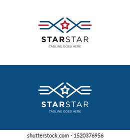star logo and icon vector illustration design template