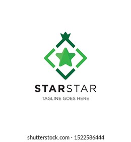 star logo and icon vector illustration design template