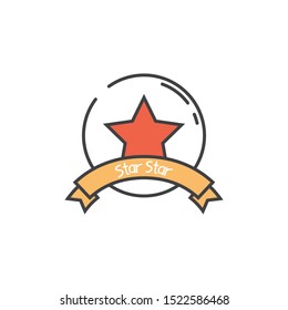 star logo and icon vector illustration design template