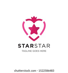 star logo and icon vector illustration design template